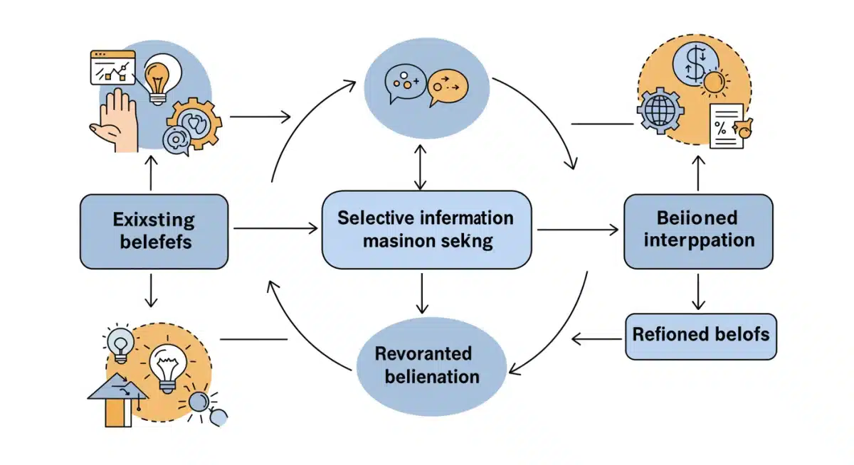 Confirmation bias cycle in consumer decision-making
