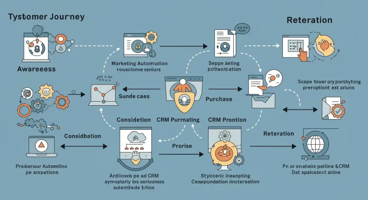 Customer journey optimized with integrated marketing automation and CRM