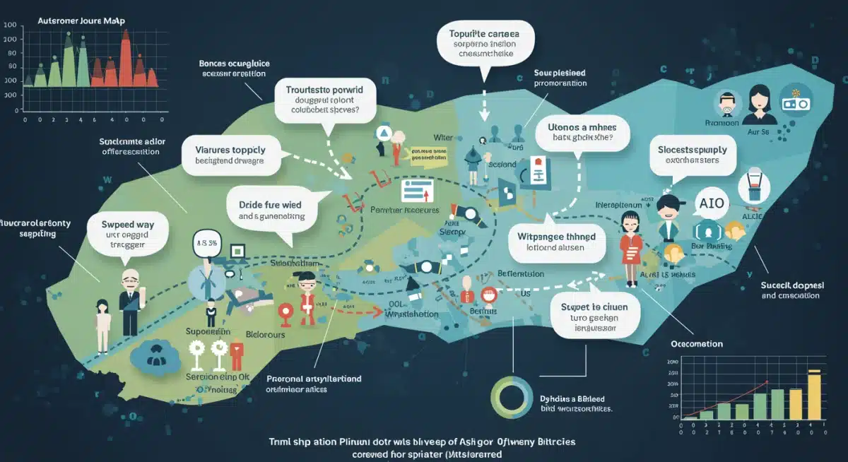 Customer journey map illustrating psychological triggers and churn points in subscriptions