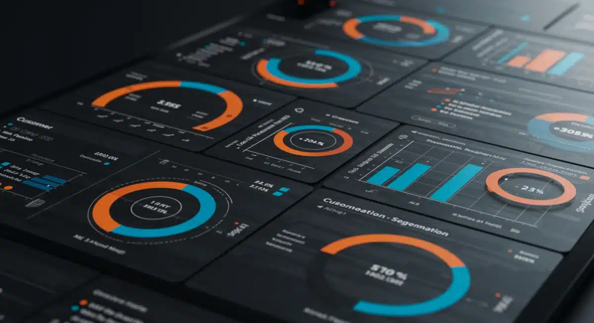 E-commerce analytics dashboard showing customer lifetime value segmentation and purchase patterns.