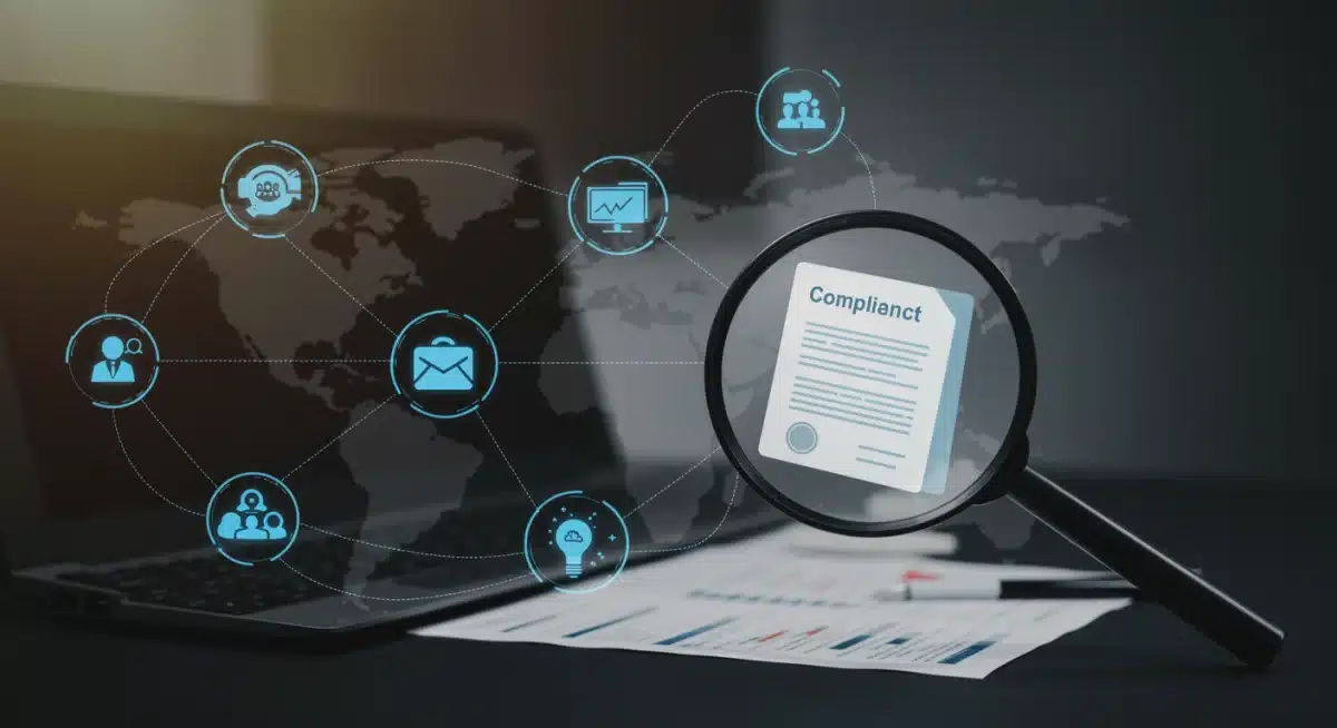 Interconnected digital platforms and compliance documents under scrutiny