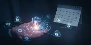 Secure cloud platform integrations with a digital padlock and shield, highlighting January 2025 updates.