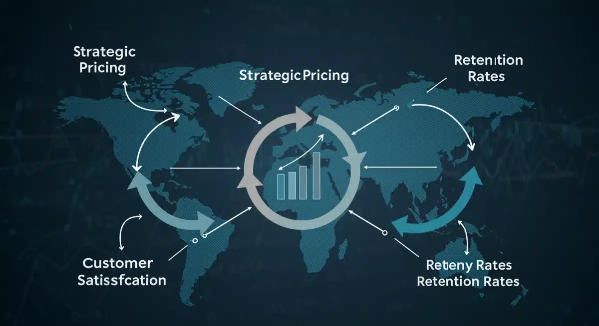 Infographic showing strategic pricing impact on customer retention
